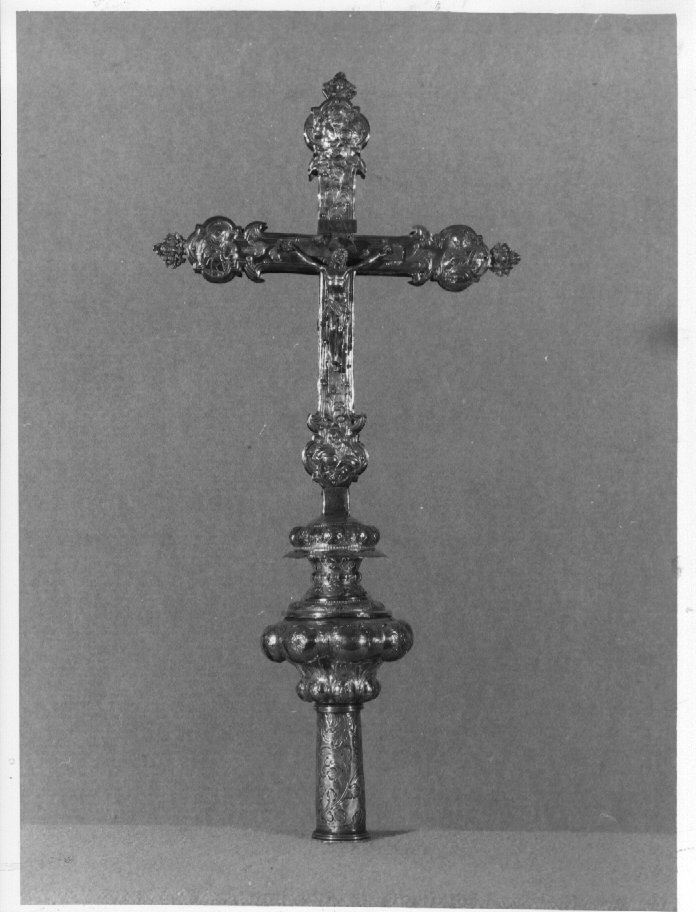 croce processionale - bottega veneziana (prima metà sec. XVIII)