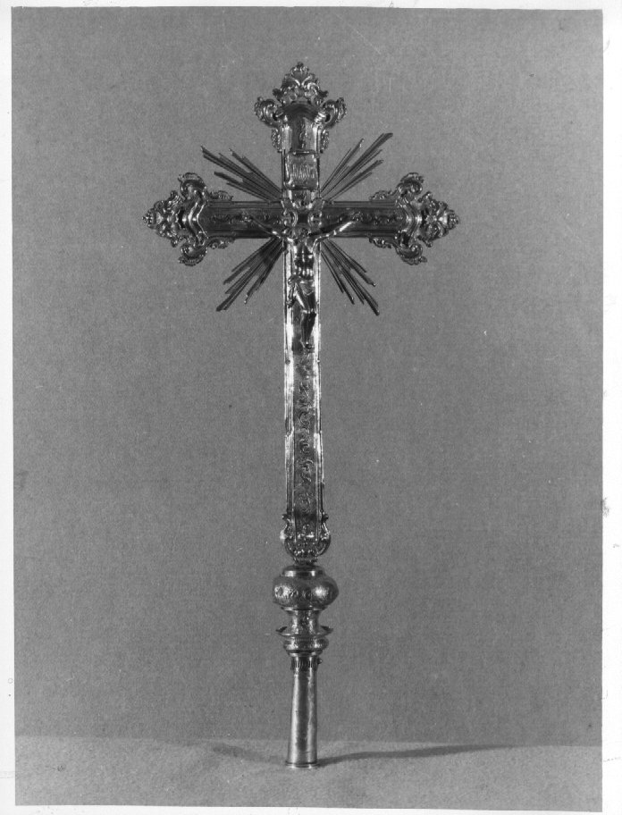 croce processionale - bottega veneziana (prima metà sec. XVIII)
