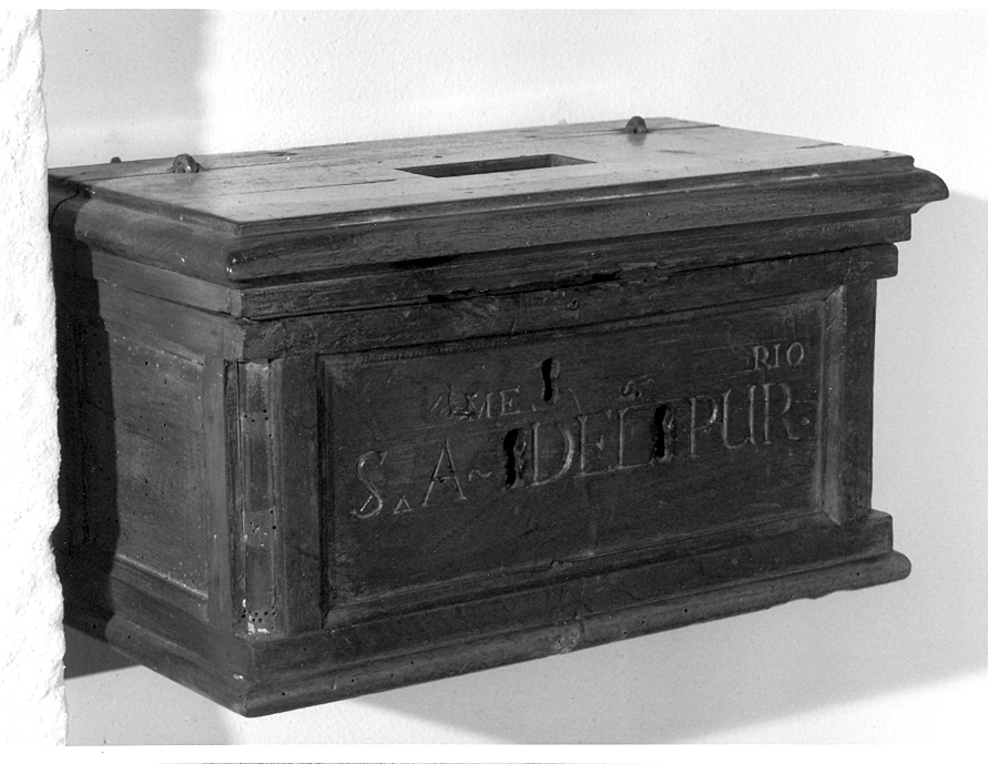 cassetta per elemosine - ambito veneto (ultimo quarto sec. XIX)