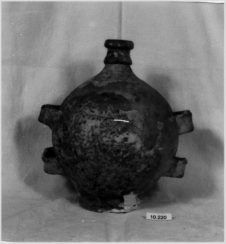 fiasca di pellegrinaggio - manifattura veneta (primo quarto sec. XVIII)