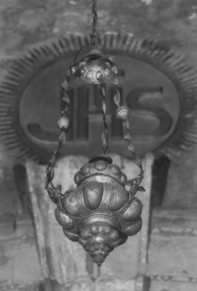 lampada pensile - ambito veneto (secc. XVII/ XVIII)