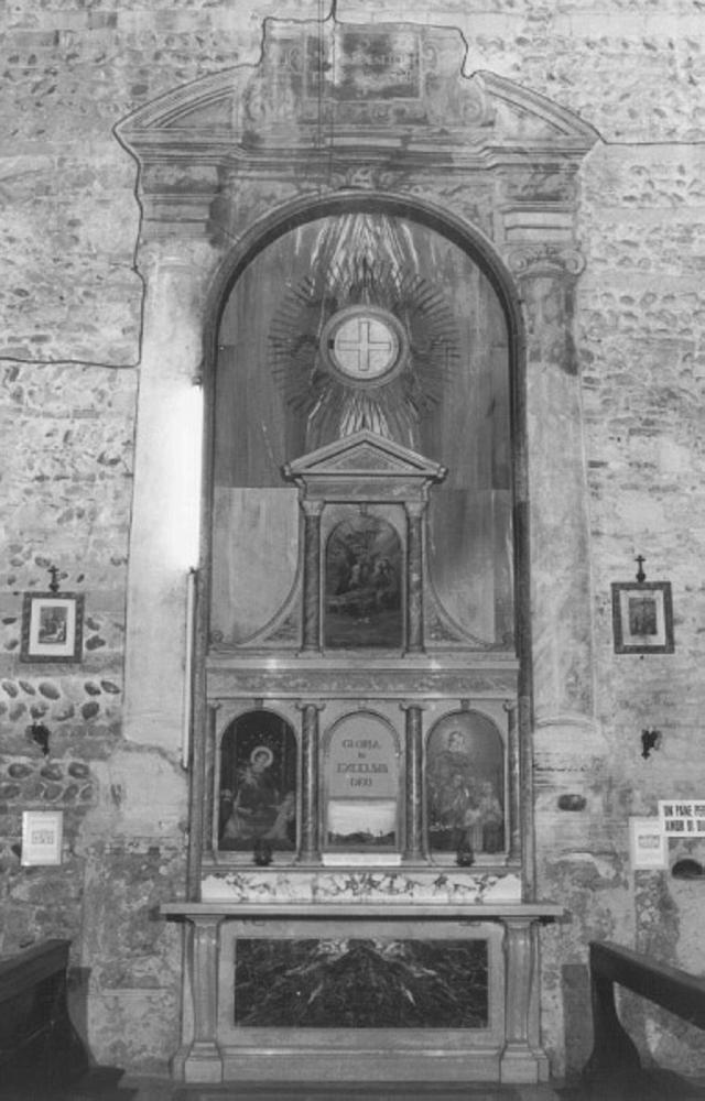 motivo decorativo a finto marmo (dipinto) - ambito veneto (prima metà sec. XVII)