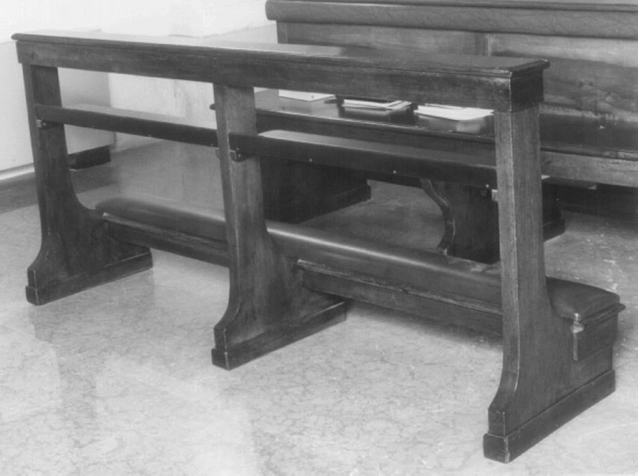 banco da chiesa - ambito veneto (prima metà sec. XX)