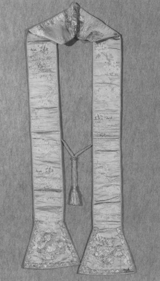 stola - ambito veneto (terzo quarto sec. XVIII)