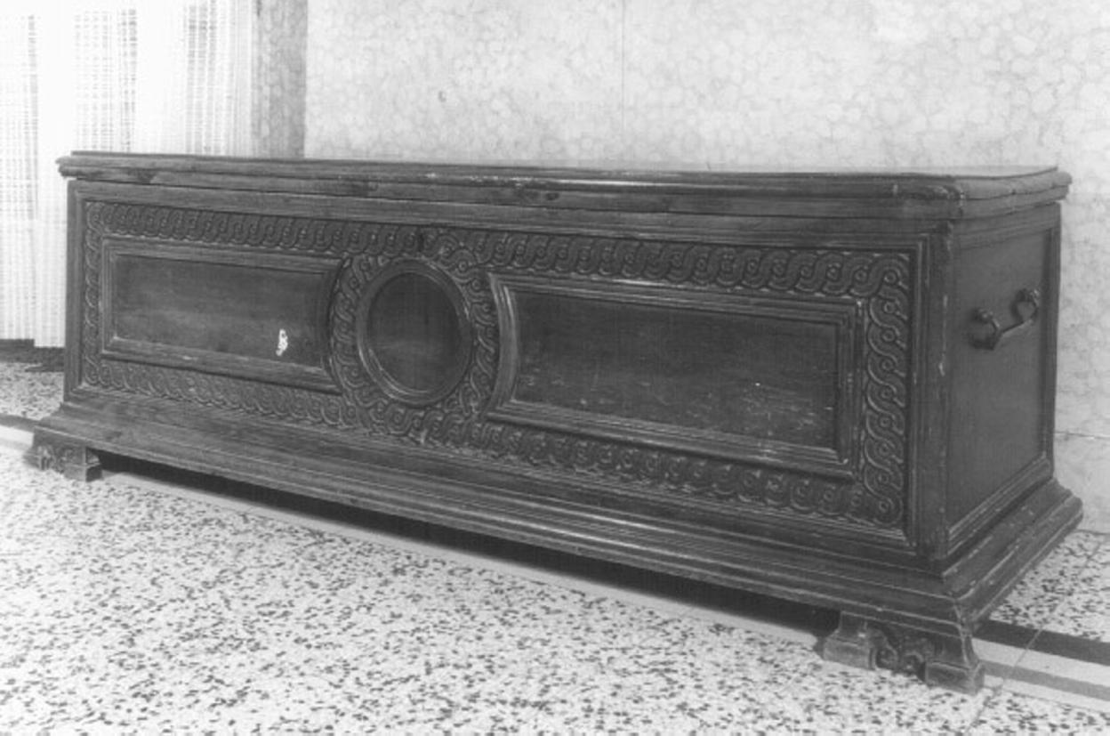 cassapanca - ambito veneto (sec. XIX)