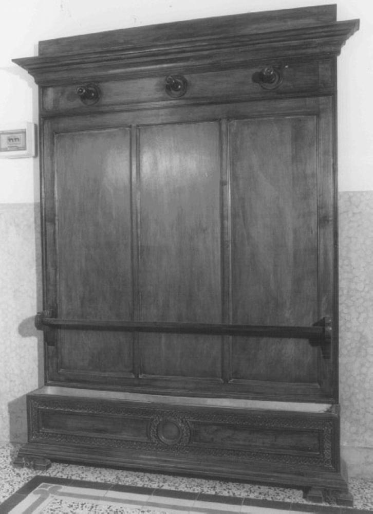 attaccapanni - da parete - ambito veneto (sec. XIX)