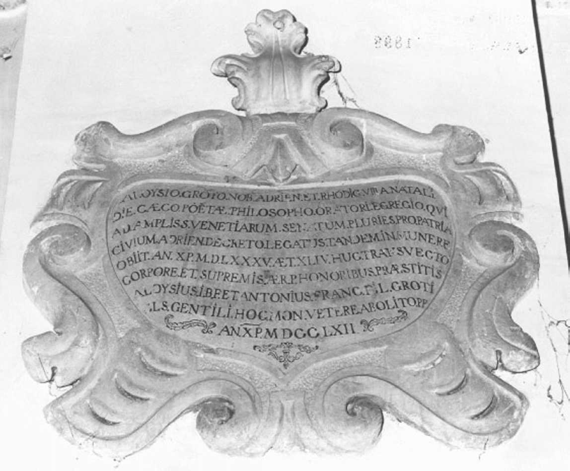 lapide - ambito veneto (sec. XVIII)