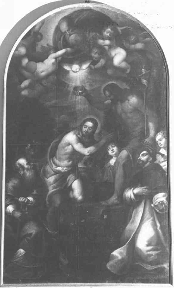 battesimo di Cristo (dipinto) di Michieli Andrea detto Andrea Vicentino (attribuito) (inizio sec. XVII)