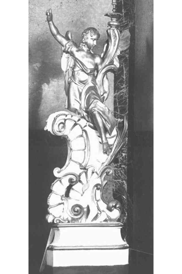 angelo (candelabro - a statua) - ambito veneto (sec. XVIII)