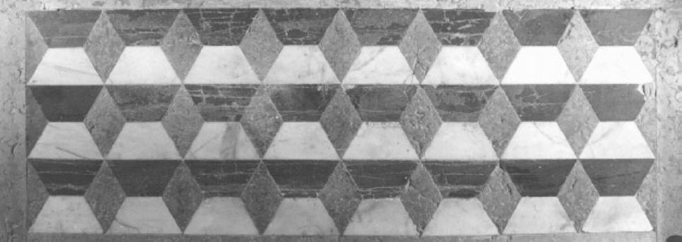 motivo decorativo geometrico (pavimento) di Pozzo Giuseppe (maniera) (sec. XVIII)