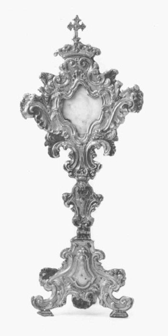 reliquiario - a ostensorio - ambito veneto (terzo quarto sec. XVIII)