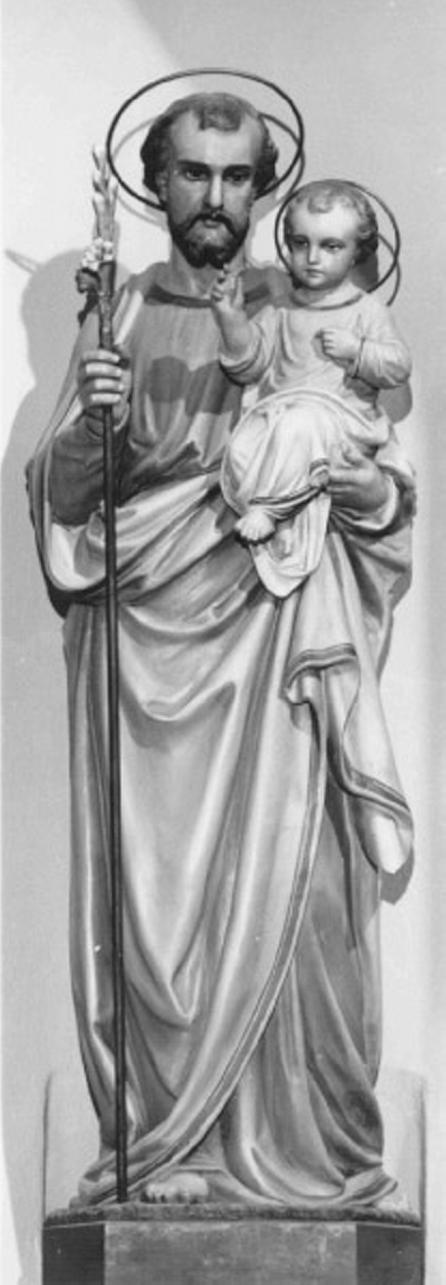 San Giuseppe con Gesù Bambino e la Madonna che legge (statua) - ambito veneto (secc. XIX/ XX)