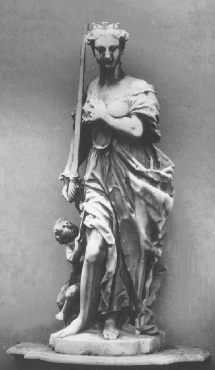 giustizia (statua) di Cassetti Giacomo (attribuito) (sec. XVIII)