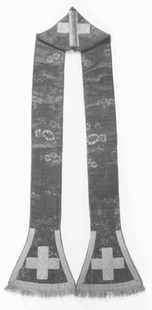 stola - ambito veneto (terzo quarto sec. XVIII)