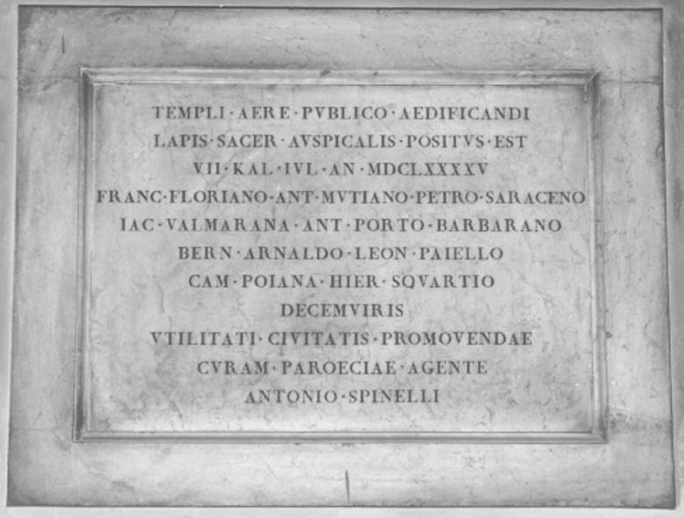 lapide - ambito veneto (sec. XVII)