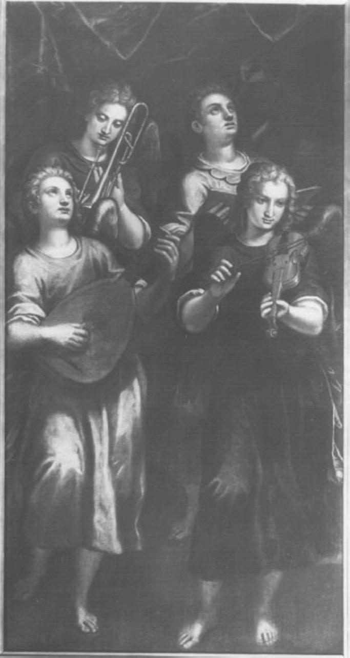 angeli musicanti (dipinto) di Maganza Alessandro (attribuito) (sec. XVII)