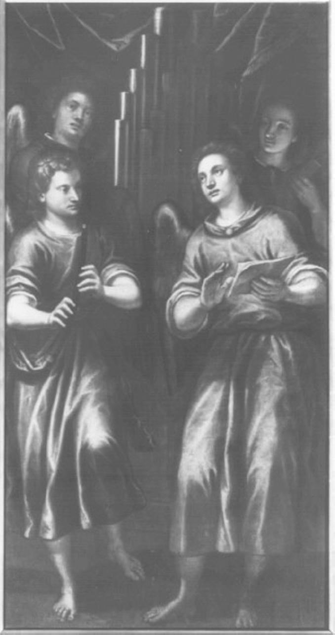 angeli musicanti (dipinto) di Maganza Alessandro (attribuito) (sec. XVII)