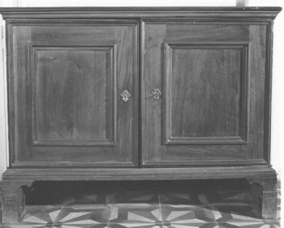 credenza, serie - ambito veneto (seconda metà sec. XVIII)
