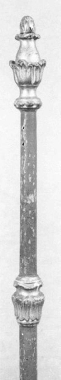 asta di baldacchino processionale, serie - ambito veneto (seconda metà sec. XIX)