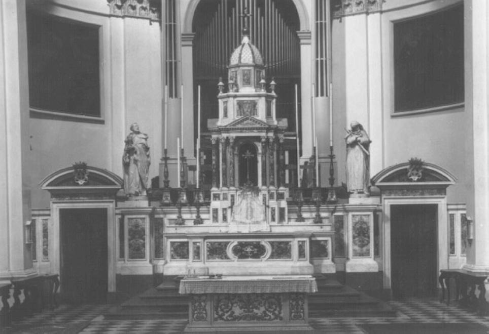 altare maggiore di Angeli Domenico (attribuito) (sec. XVIII)