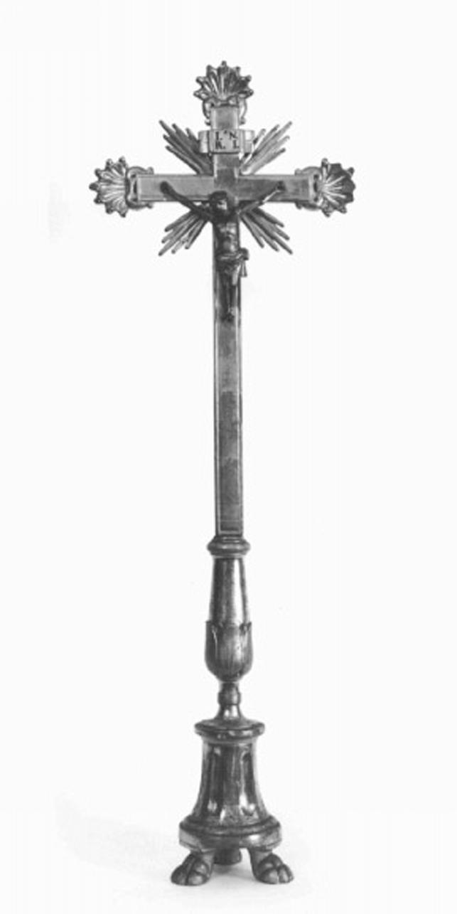 Cristo crocifisso (croce d'altare) - ambito veneto (secc. XVIII/ XIX)