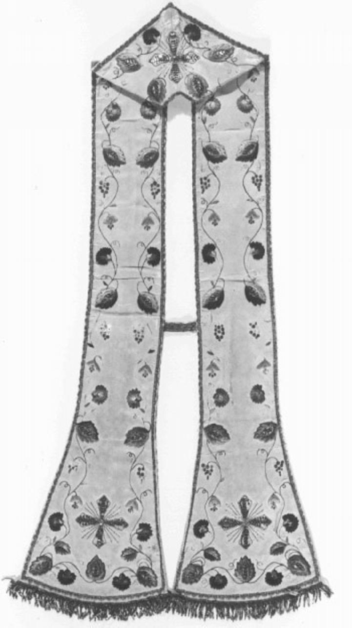 stola - ambito veneto (seconda metà sec. XIX)