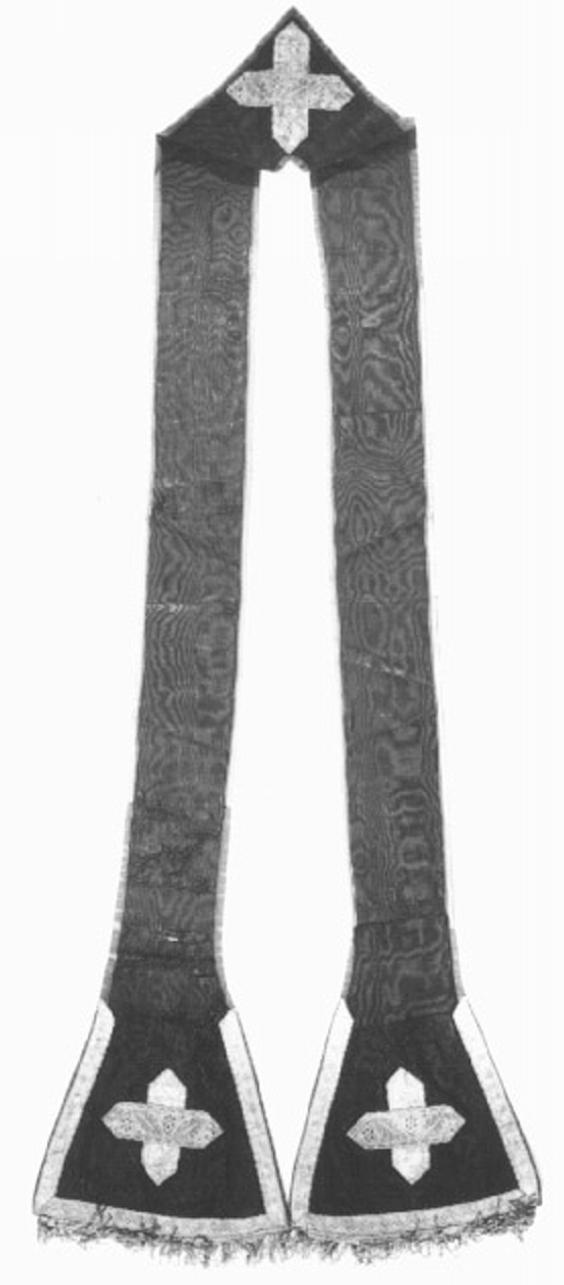 stola - ambito veneto (seconda metà sec. XIX)