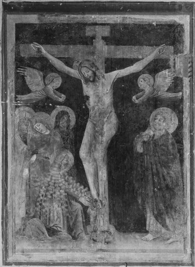 crocifissione di Cristo (dipinto) - ambito veronese (seconda metà sec. XIV)