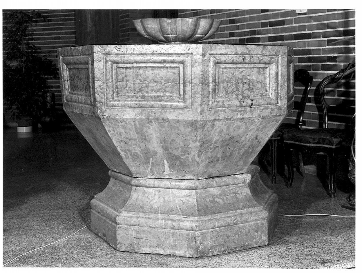 fonte battesimale - ambito veneto (sec. XVI)