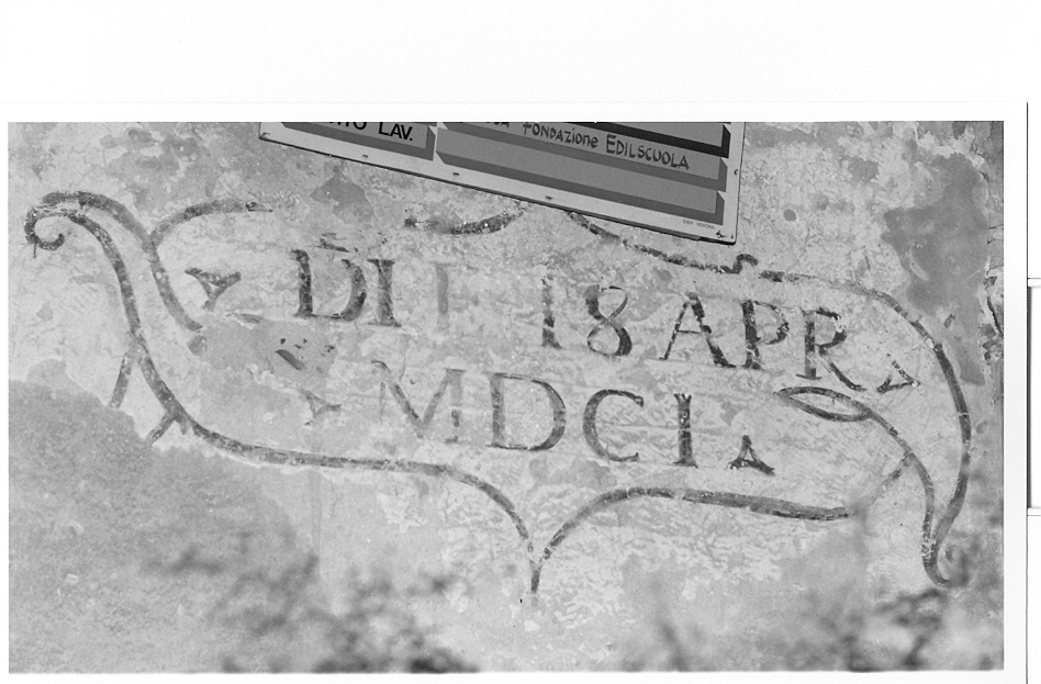 cartiglio con iscrizione (dipinto) - ambito veneto (sec. XVII)