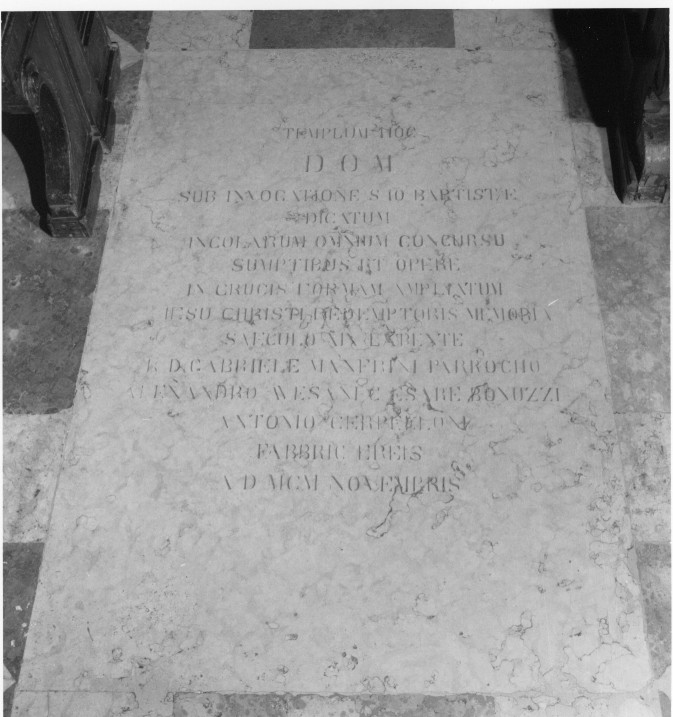 lapide - ambito veneto (sec. XX)