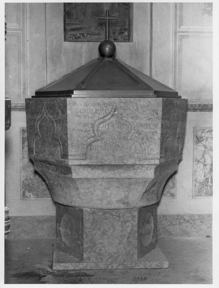 fonte battesimale - ambito veneto (sec. XV)