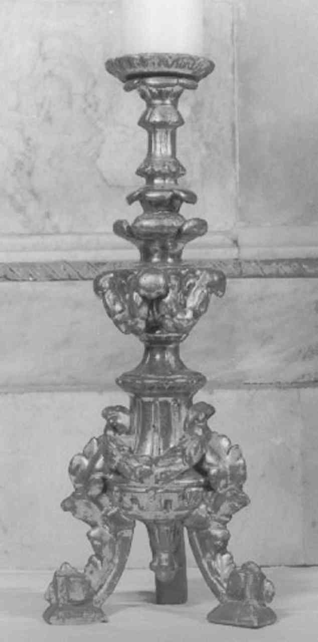 candeliere d'altare - ambito veneto (prima metà sec. XIX)