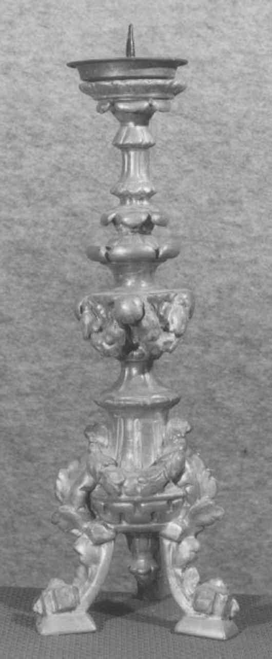 candeliere d'altare - ambito veneto (prima metà sec. XIX)