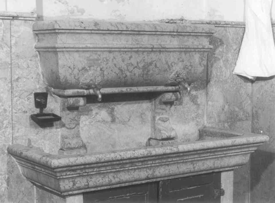 lavabo da sacrestia - ambito veneto (sec. XIX)