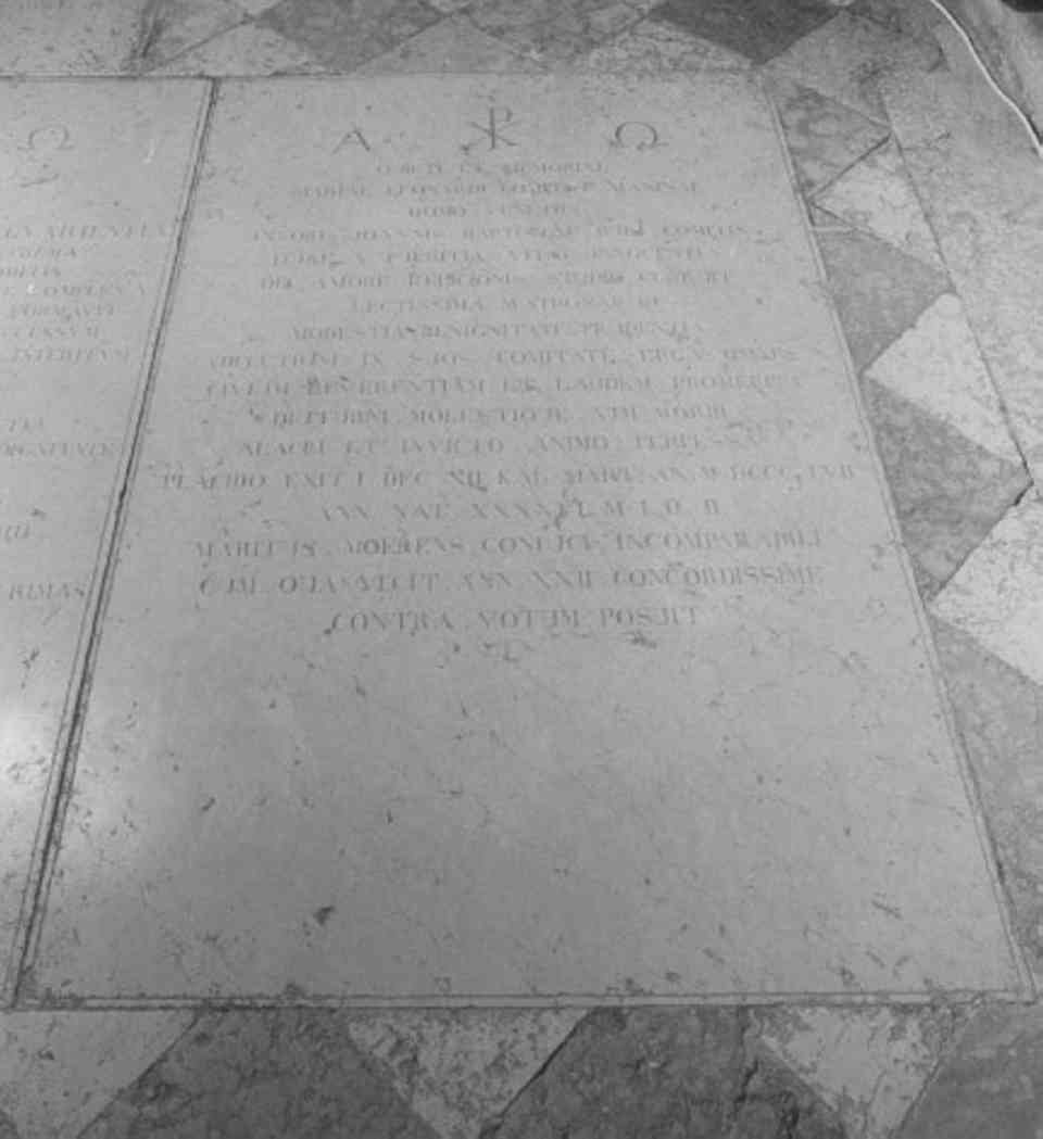 lapide tombale - ambito veneto (sec. XIX)