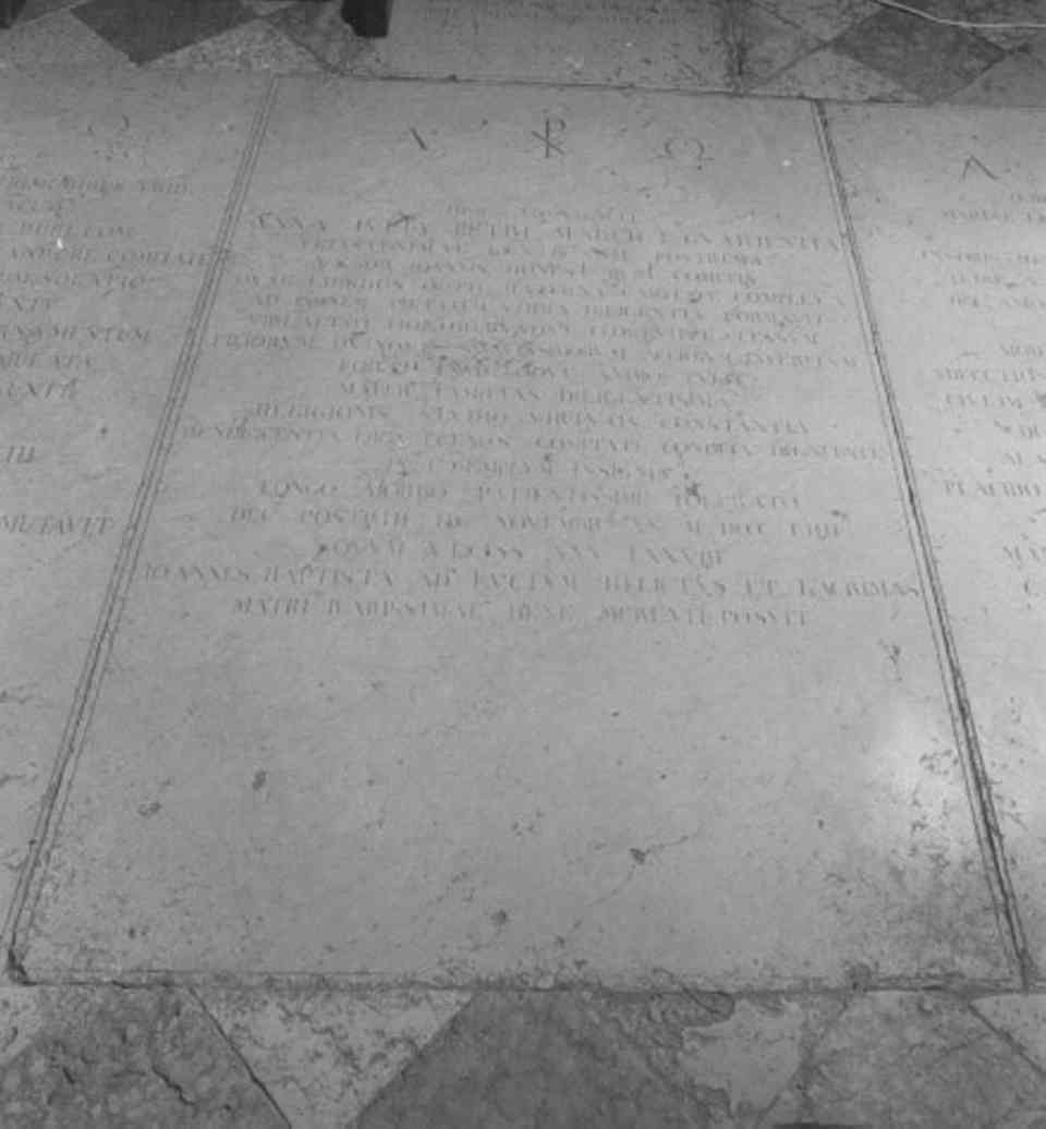 lapide tombale - ambito veneto (sec. XIX)