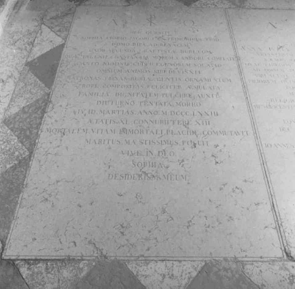 lapide tombale - ambito veneto (sec. XIX)