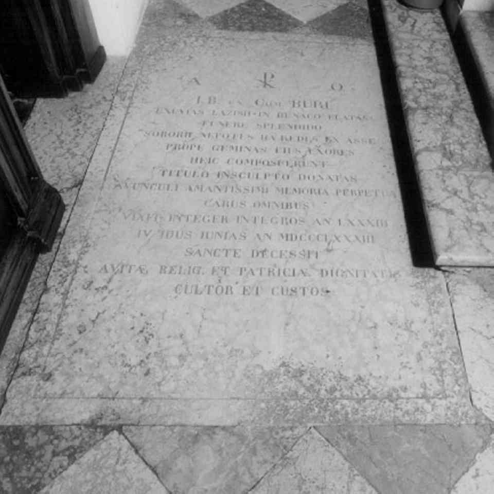 lapide tombale - ambito veneto (sec. XIX)