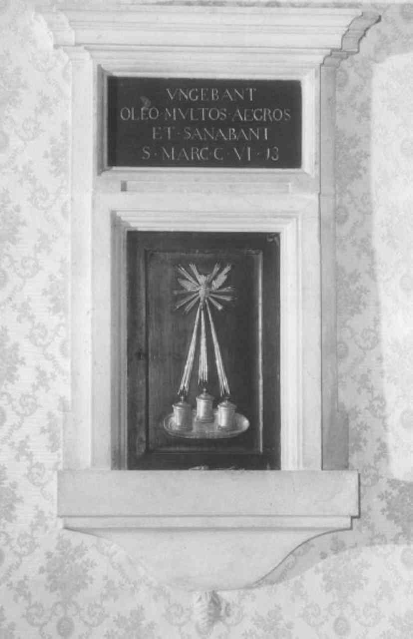 armadietto per oli santi - ambito veneto (sec. XIX)