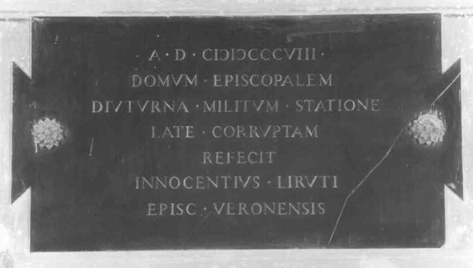 lapide commemorativa - ambito veneto (sec. XIX)