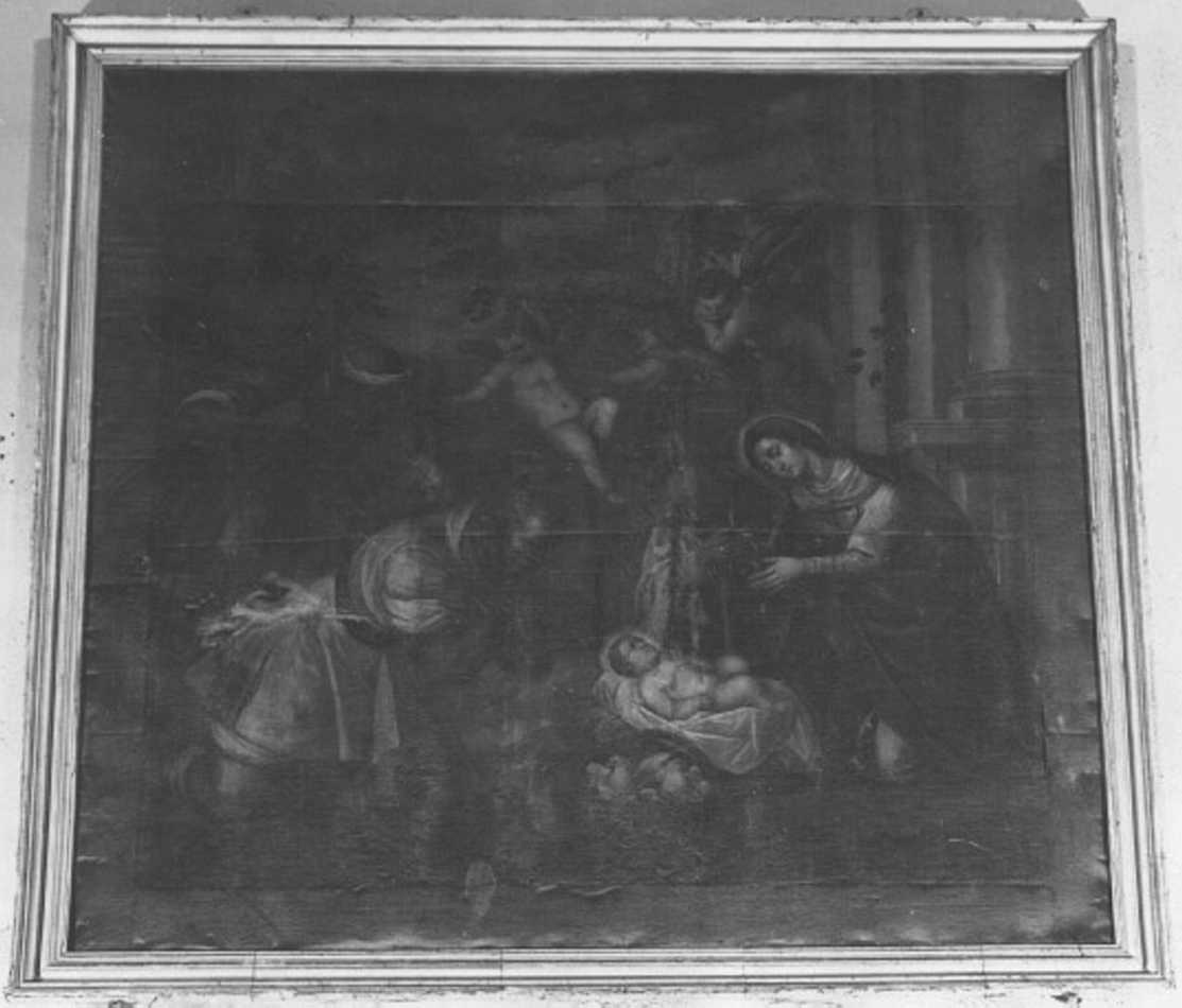 Adorazione dei pastori (dipinto) di Vassillacchi Antonio detto Aliense (sec. XVI)