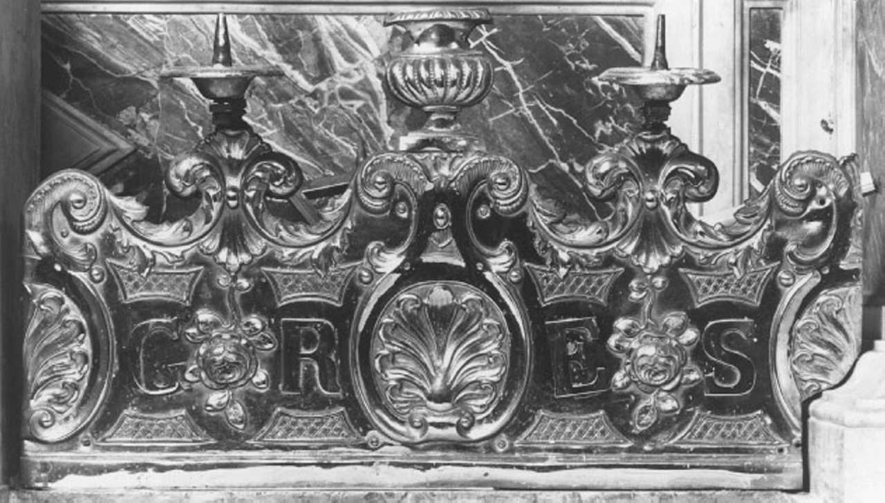 candeliere d'altare - ambito veneto (fine/inizio secc. XVIII/ XIX)