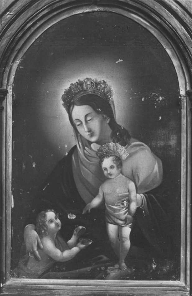 Madonna con Bambino e San Giovannino (dipinto) - ambito veneto (seconda metà sec. XIX)