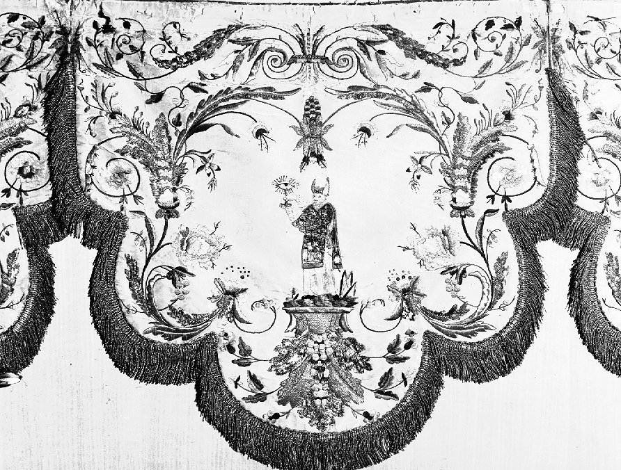 decorazione a ricamo, elemento d'insieme - ambito veneto (sec. XVIII)