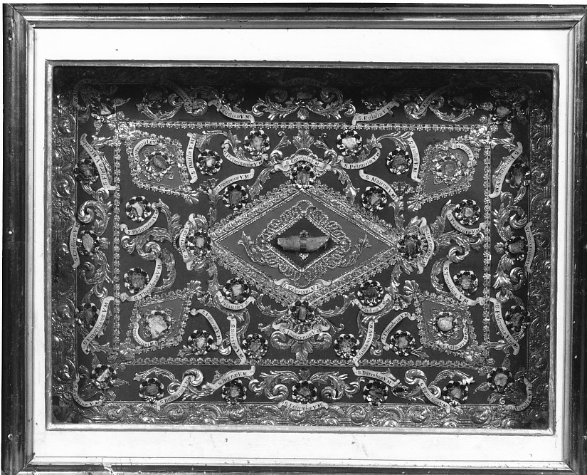 reliquiario a teca, serie - ambito veneto (sec. XIX)