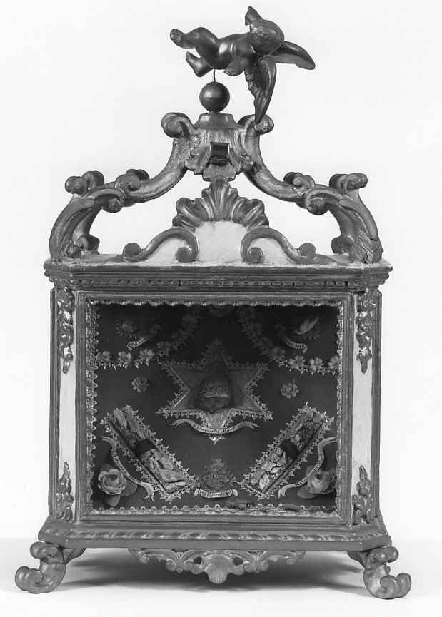 reliquiario - a tabella - ambito veneto (sec. XIX)