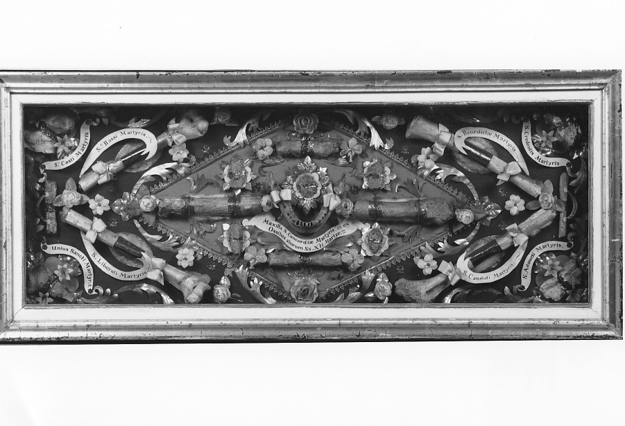 reliquiario a teca - ambito veneto (sec. XIX)