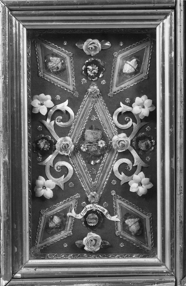 reliquiario a teca, serie - ambito veneto (sec. XIX)