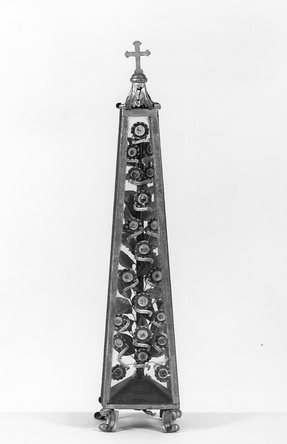 reliquiario - a tabella, serie - ambito veneto (sec. XIX)